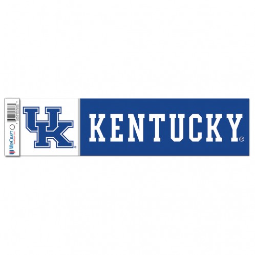 Kentucky Wildcats Decal 3x12 Bumper Strip Style