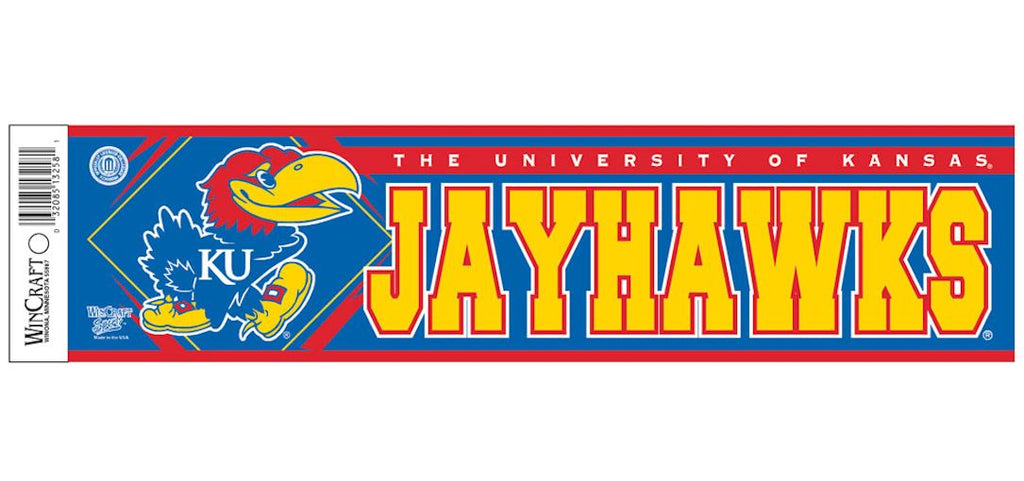 Kansas Jayhawks Bumper Sticker Special Order