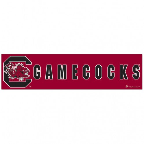 South Carolina Gamecocks Decal 3x12 Bumper Strip Style Special Order