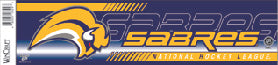 Buffalo Sabres Decal 3x12 Bumper Strip Style Special Order