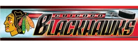 Chicago Blackhawks Decal 3x12 Bumper Strip Style Special Order