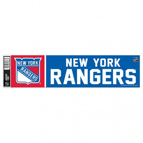 New York Rangers Decal 3x12 Bumper Strip Style Special Order