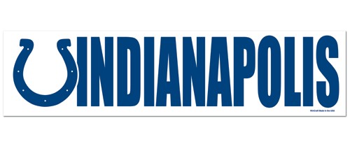 Indianapolis Colts Decal Bumper Sticker Special Order
