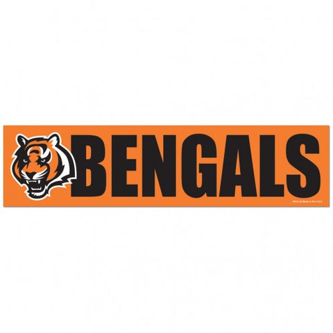 Cincinnati Bengals Decal 3x12 Bumper Strip Style