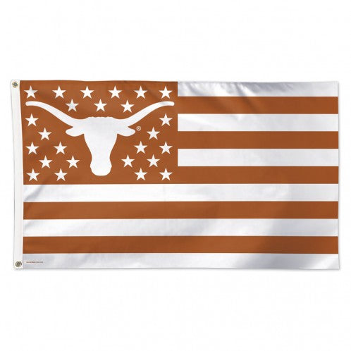 Texas Longhorns Flag 3x5 Deluxe Style Stars and Stripes Design Special Order