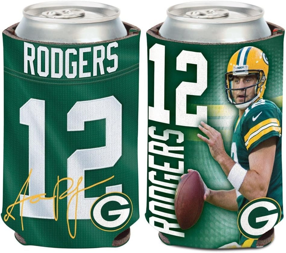 Green Bay Packers s Can Cooler Aaron Rodgers Design
