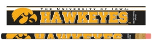 Iowa Hawkeyes Pencil 6 Pack