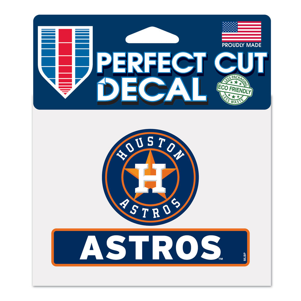 Houston Astros Decal 4.5x5.75 Perfect Cut Color Special Order