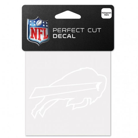 Buffalo Bills Decal 4x4 Perfect Cut White