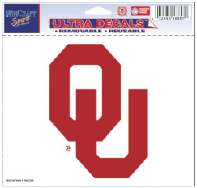 Oklahoma Sooners Decal 5x6 Ultra Color Special Order