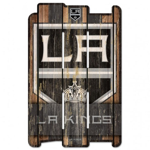 Los Angeles Kings Sign 11x17 Wood Fence Style Special Order