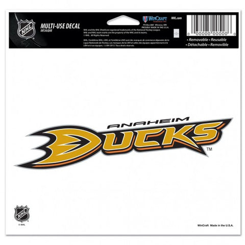 Anaheim Mighty Ducks Decal 5x6 Ultra Color Special Order