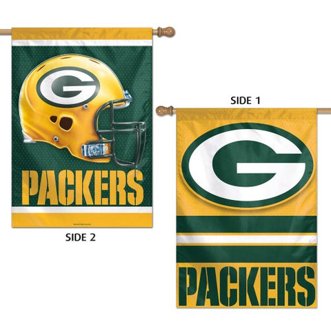 Green Bay Packers s Banner 28x40 Vertical Premium 2 Sided Special Order