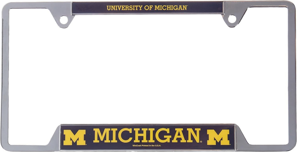 Michigan Wolverines License Plate Frame Metal