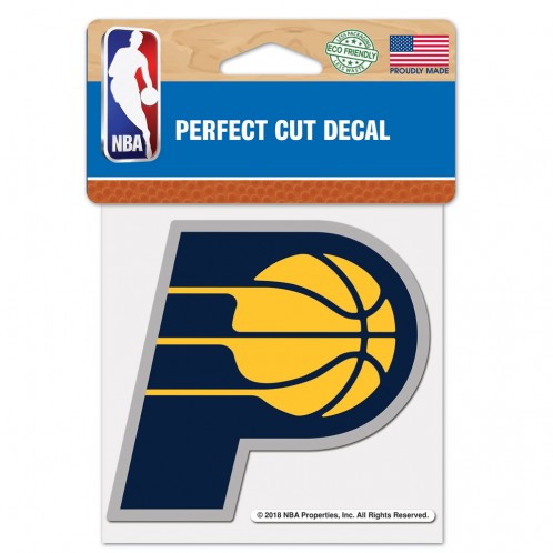 Indiana Pacers Decal 4x4 Perfect Cut Color Special Order