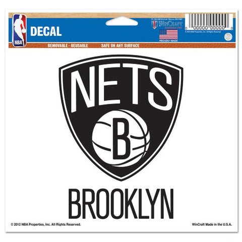 Brooklyn Nets Decal 5x6 Muti Use Color Special Order