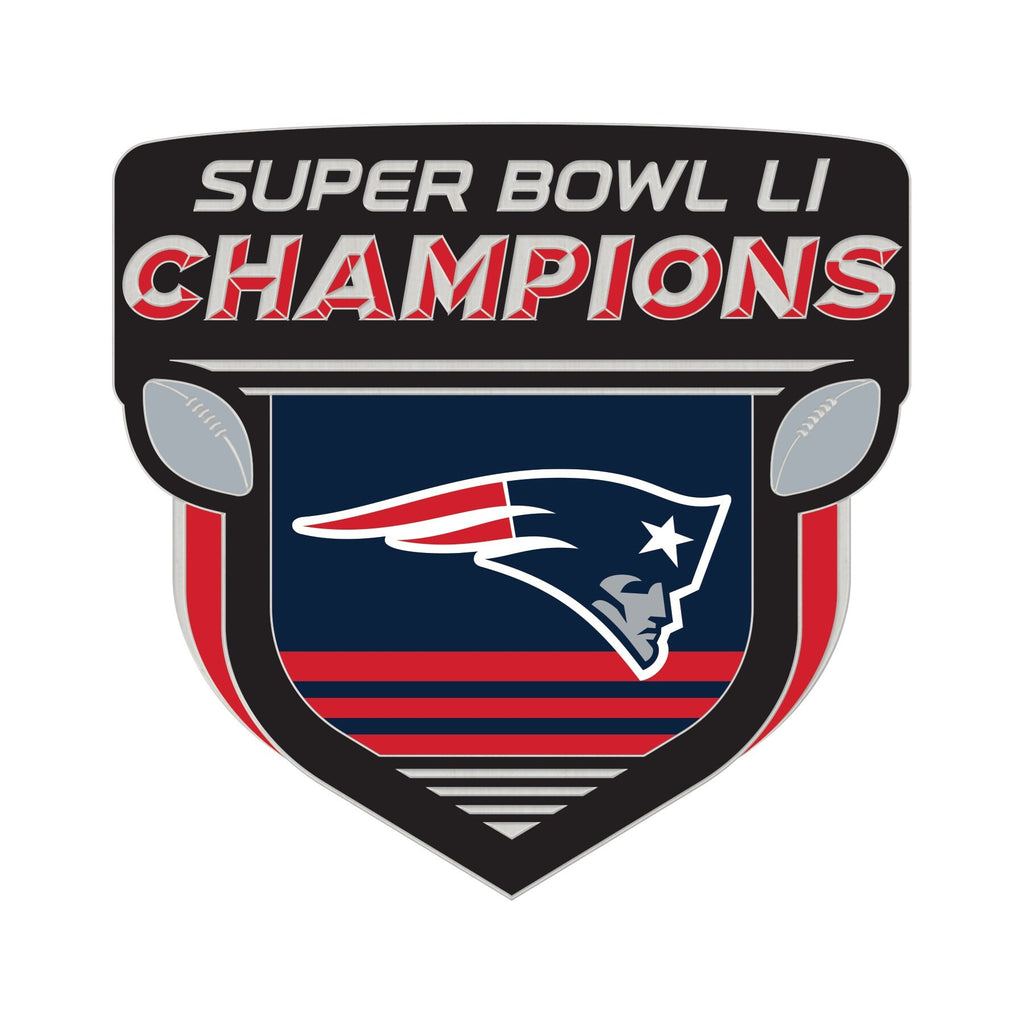 New England Patriots Pin Collector 24162 Card Style Super Bowl 51 Champs Champ Design CO