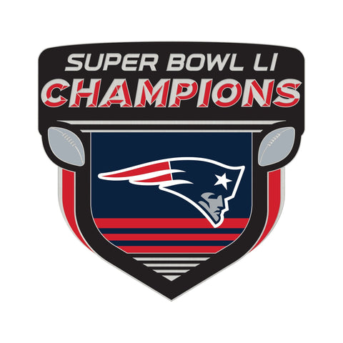 New England Patriots Pin Collector 24162 Card Style Super Bowl 51 Champs Champ Design CO
