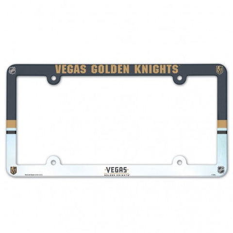 Las Vegas Golden Knights License Plate Frame Full Color Style