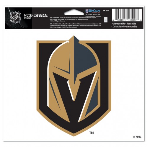 Las Vegas Golden Knights Decal 5x6 Multi Use Color