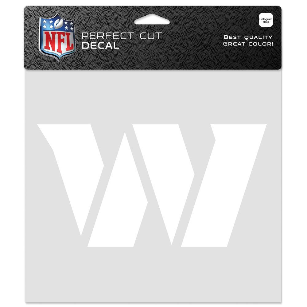 Washington Huskies Commanders Decal 8x8 Perfect Cut White