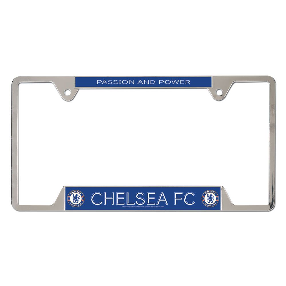 Chelsea Football Club License Plate Frame Metal