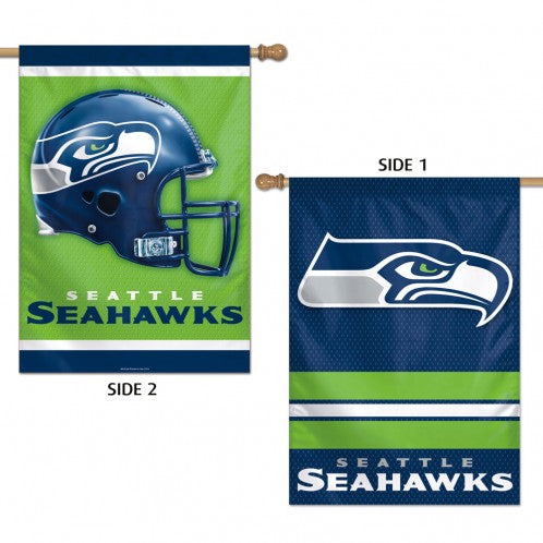 Seattle Seahawks Banner 28x40 Vertical 2 Sided Special Order