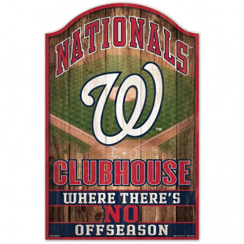Washington Nationals Sign 11x17 Wood Fan Cave Design Special Order