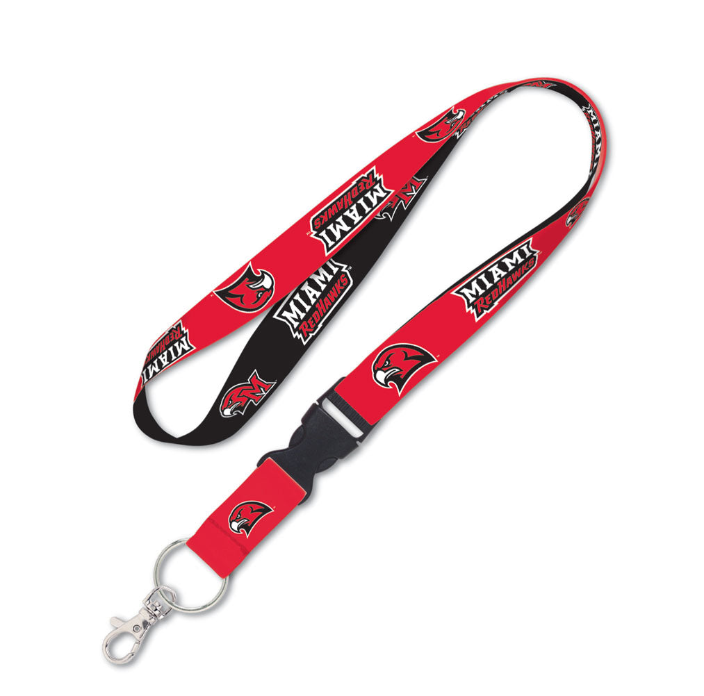 Miami Of Ohio Redhawks Lanyard with Detachable Buckle