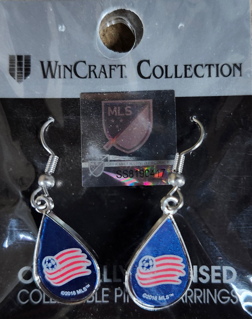 New England Revolution Earrings Tear Drop Style
