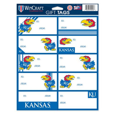 Kansas Jayhawks Gift Tags Special Order