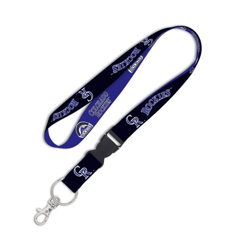 Colorado Rockies Lanyard with Detachable Buckle Two Color Special Order