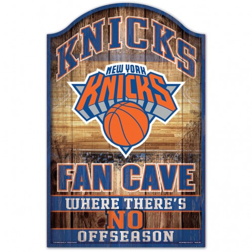 New York Knicks Sign 11x17 Wood Fan Cave Design Special Order