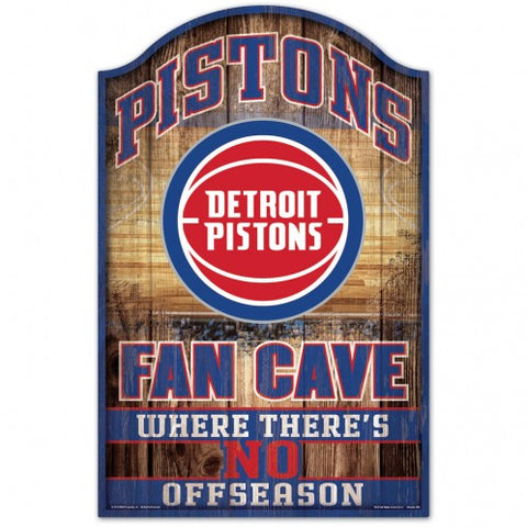 Detroit Pistons Sign 11x17 Wood Fan Cave Design Special Order