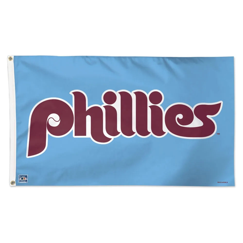 Philadelphia Phillies Flag 3x5 Deluxe Style Cooperstown Special Order