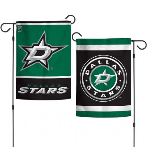 Dallas Stars Flag 12x18 Garden Style 2 Sided Special Order