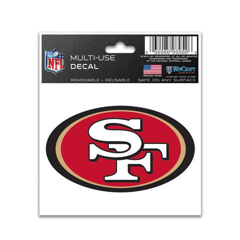 San Francisco 49ers Decal 3x4 Multi Use