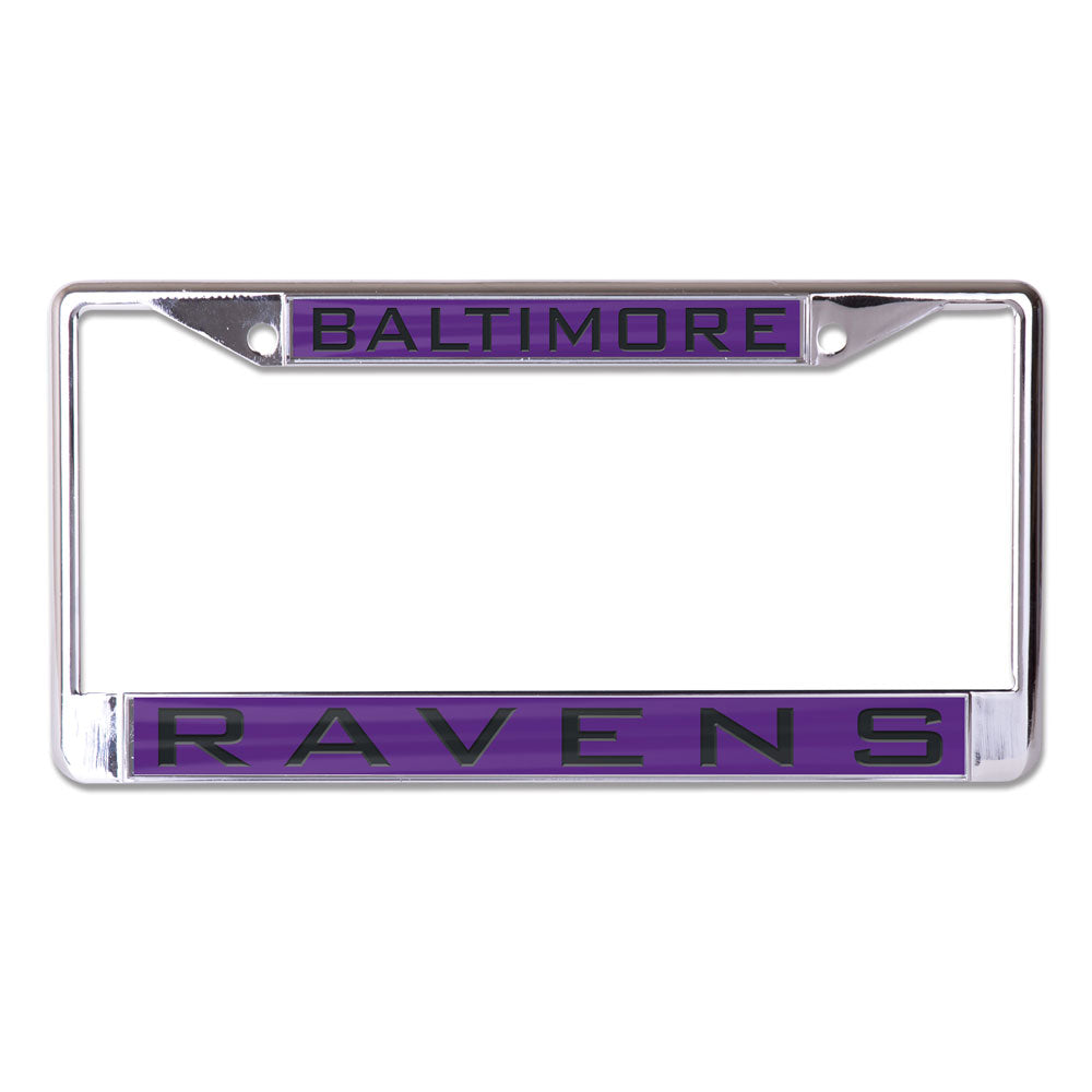 Baltimore Ravens License Plate Frame Inlaid