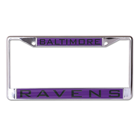 Baltimore Ravens License Plate Frame Inlaid