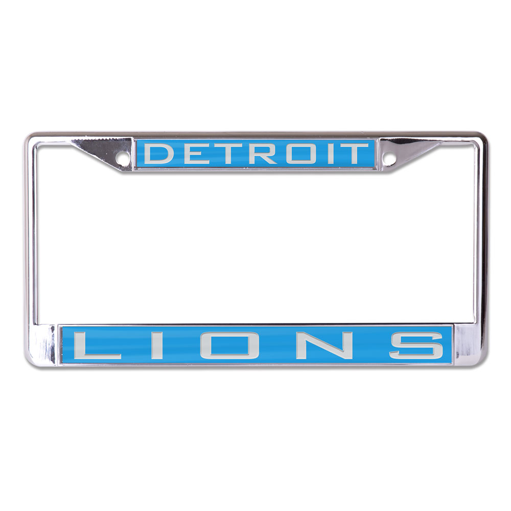 Detroit Lions License Plate Frame Inlaid Special Order