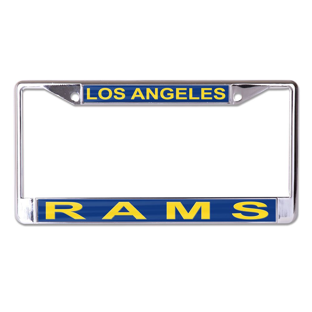 Los Angeles Rams License Plate Frame Inlaid