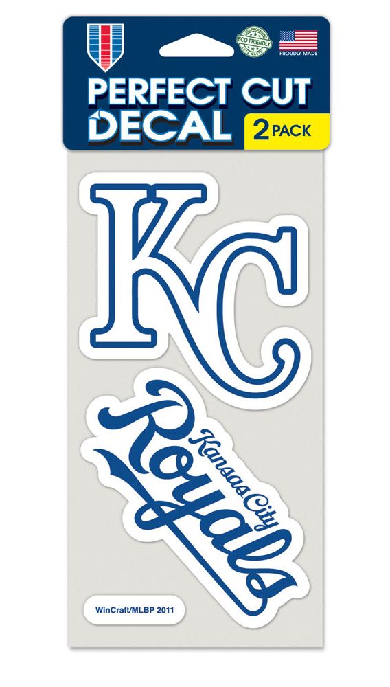 Kansas City Royals Set of 2 Die Cut Decals