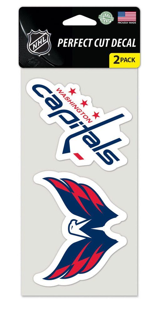 Washington Capitals Set of 2 Die Cut Decals