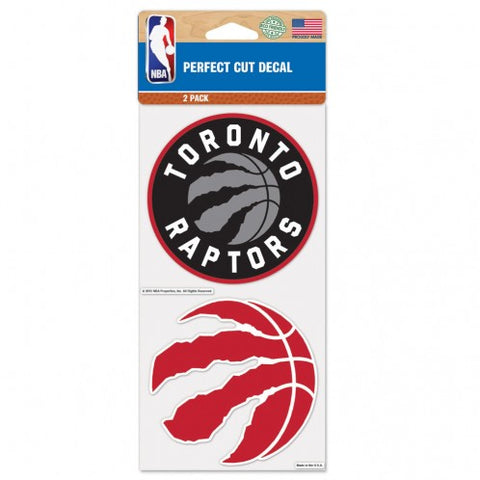 Toronto Raptors Decal 4x4 Perfect Cut Set of 2