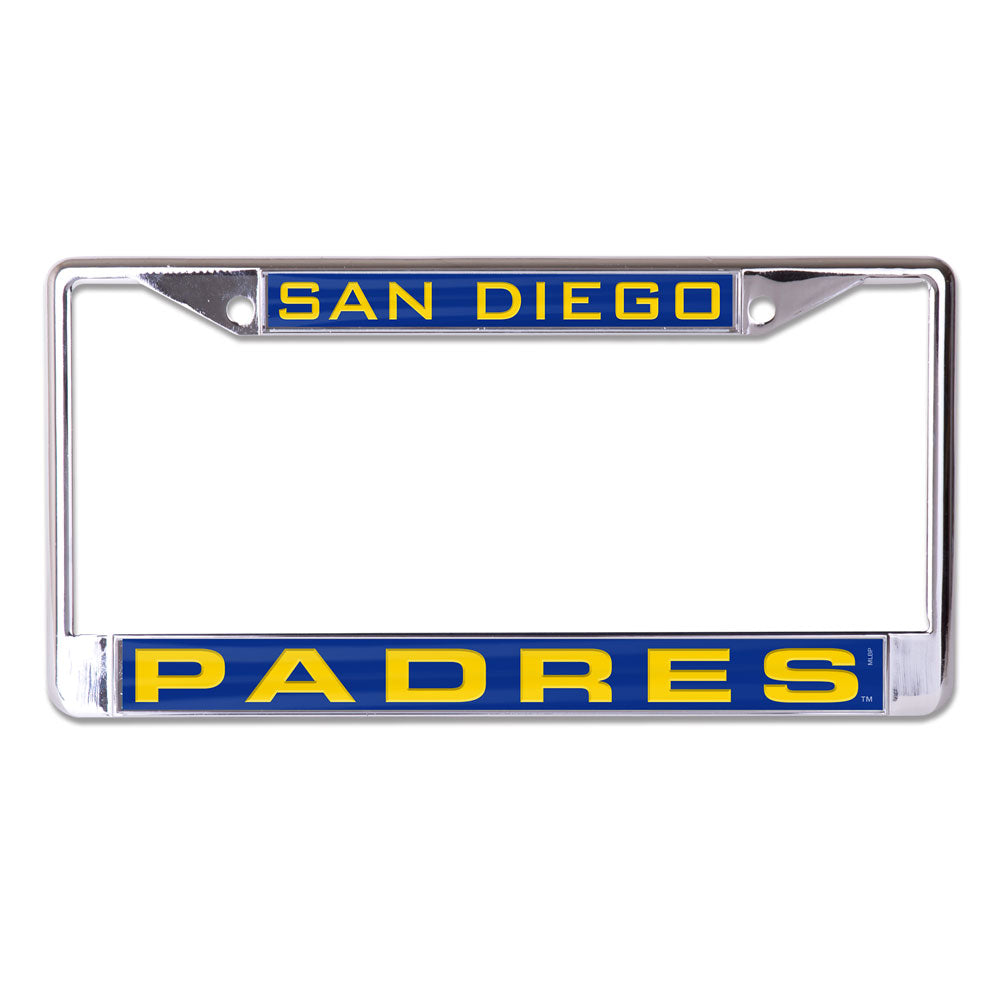 San Diego Padres License Plate Frame Inlaid