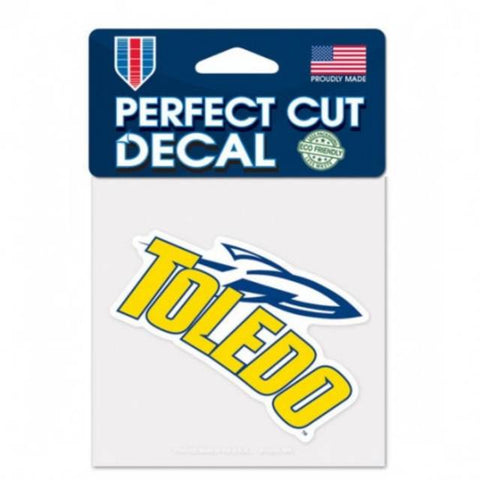 University of Toledo Rockets Decal 4x4 Perfect Cut Color