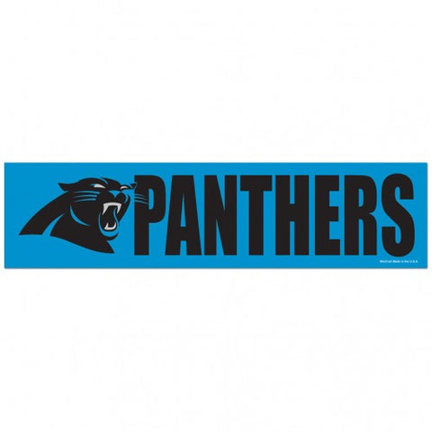 Carolina Panthers Decal 3x12 Bumper Strip Style