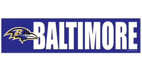 Baltimore Ravens Decal Bumper Sticker Special Order