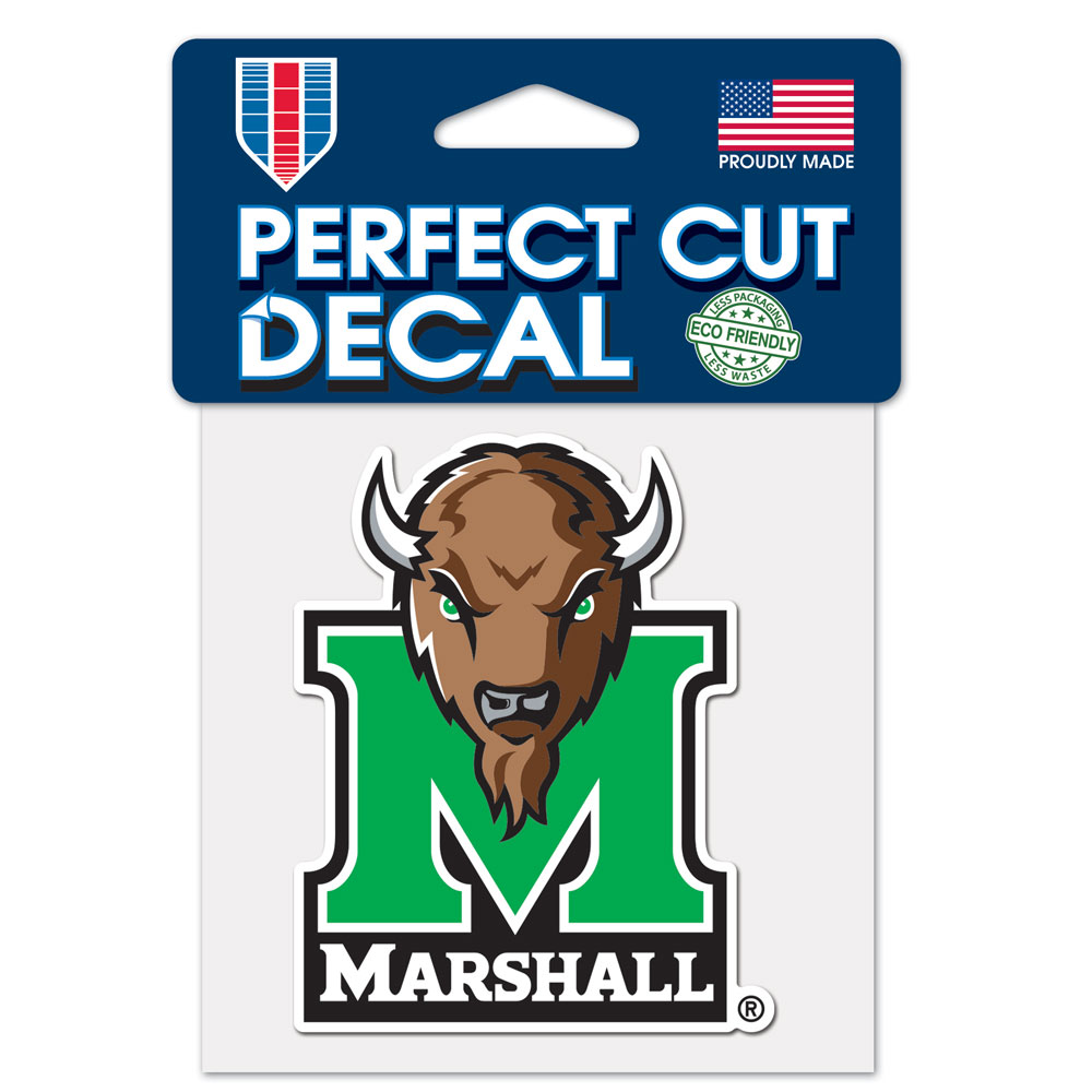 Marshall Thundering Herd Decal 4x4 Perfect Cut Color