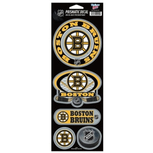 Boston Bruins Decal 4x11 Die Cut Prismatic Style